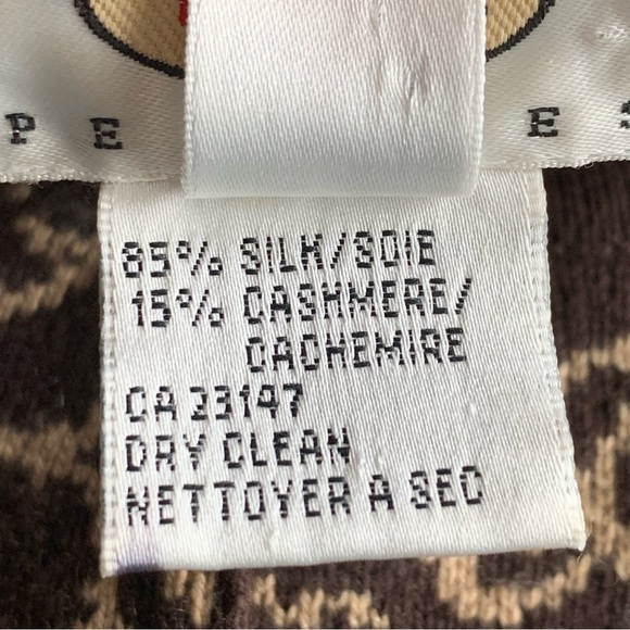 Vintage Talbots Cashmere Blend Knit Cardigan Womens Small Petite Silk Filigree - Picture 4 of 9